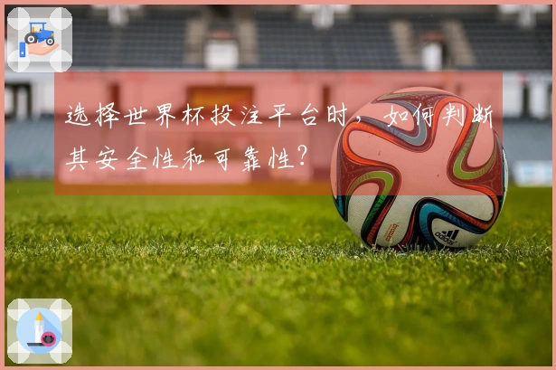 选择世界杯投注平台时，如何判断其安全性和可靠性？