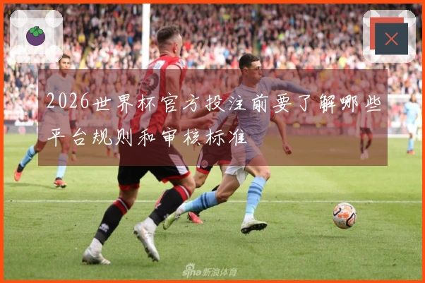 2026世界杯官方投注前要了解哪些平台规则和审核标准